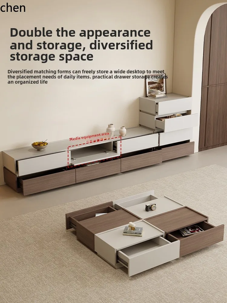 Coffee & Tea Collective - W5.19 solid wood floor-to-ceiling TV cabinet,