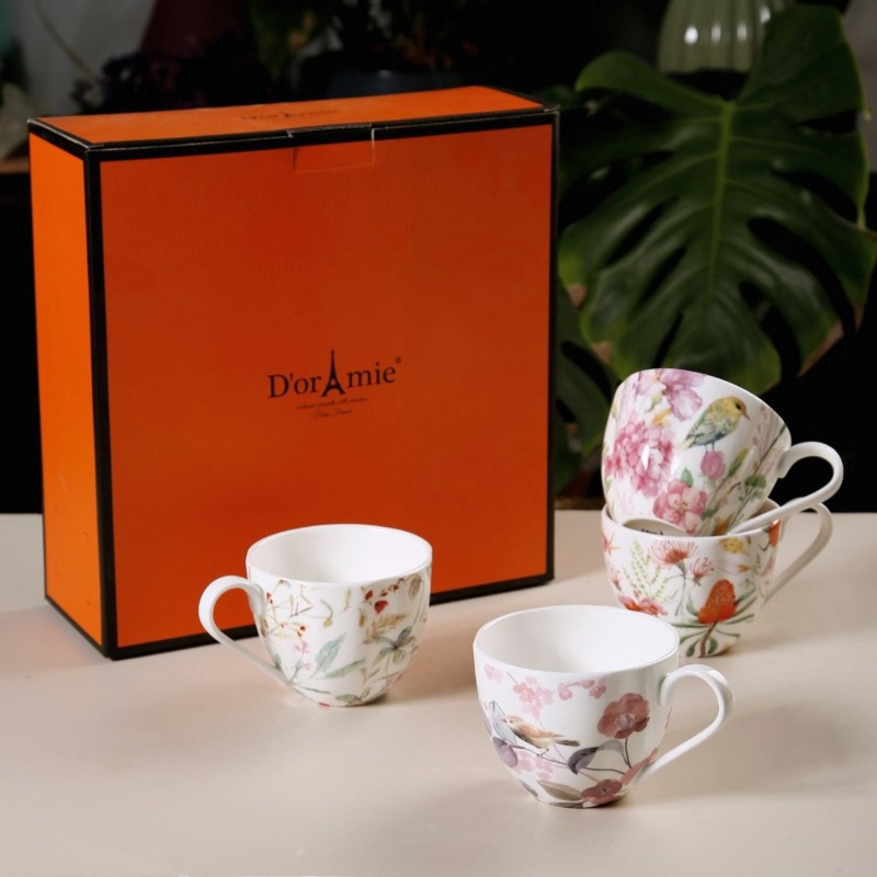 Coffee Tea Uses - 4Pcs Pack, Coffee Mugs, Premium Porcelain