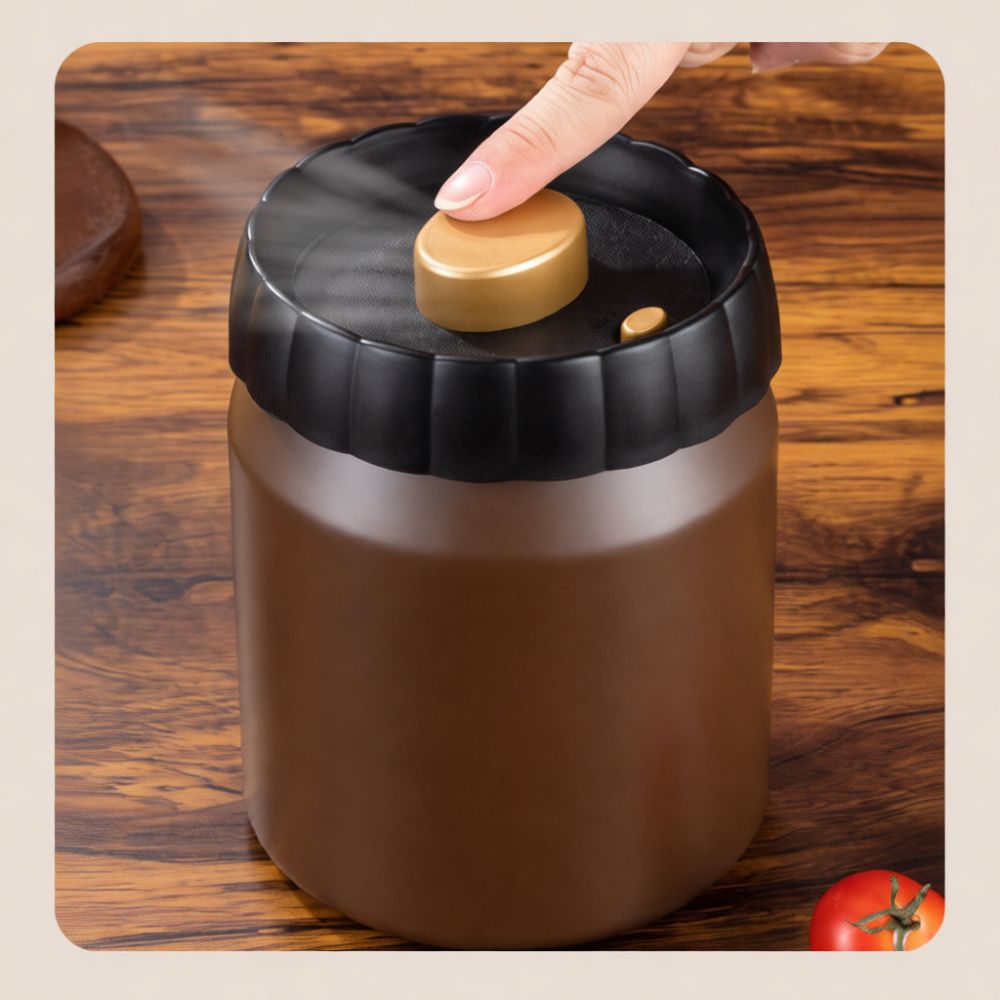 Coffee Tea And Bean Leaf - Vacuum Sealed Coffee Bean Storage Canister