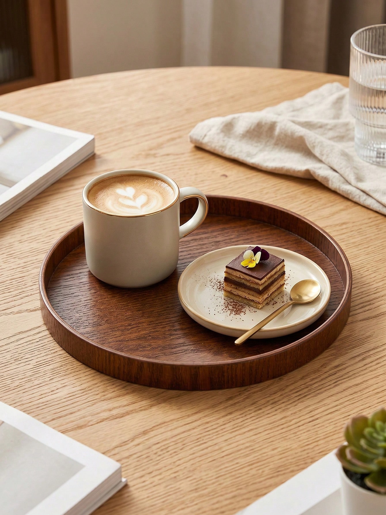 1pc/3pcs Natural Wooden Servin - Coffee Tea Uses recension och pris