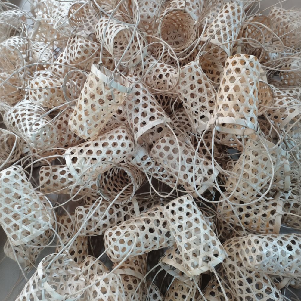 Natural Woven Bamboo Drink Sle - Coffee Tea Gift Basket recension och pris