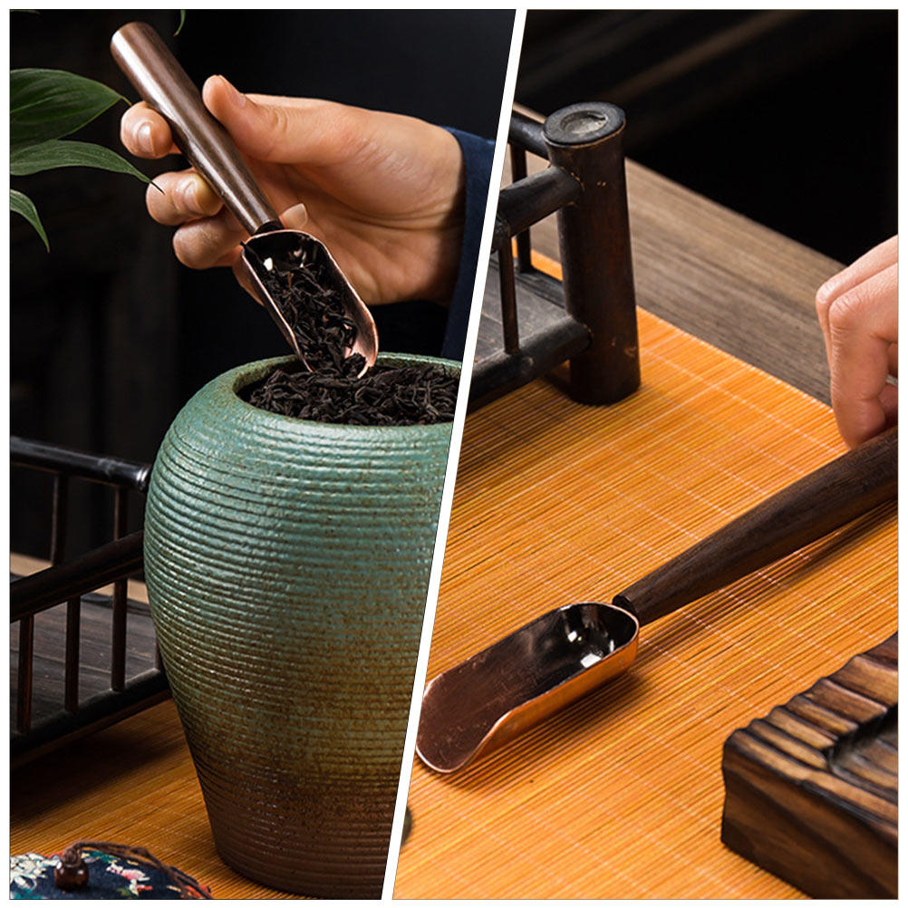 Vintage Long Handle Wooden Tea - Coffee Tea Station recension och pris