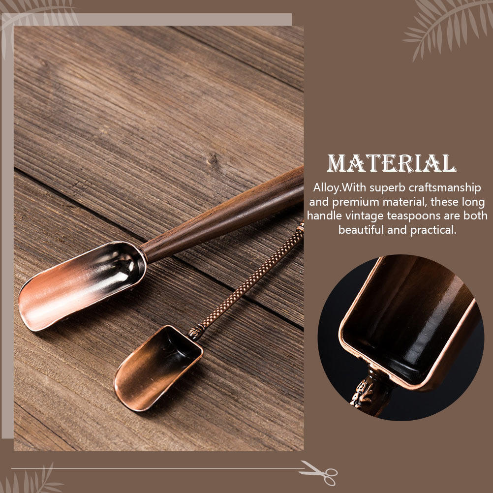 Vintage Long Handle Wooden Tea - Coffee Tea Station recension och pris