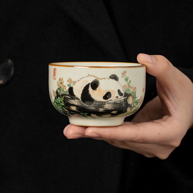 1 Pc Chinese Tradition Ru Kiln - Coffee Tea Set Up recension och pris