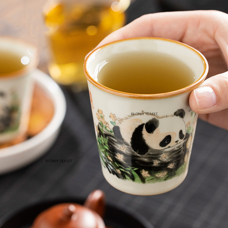1 Pc Chinese Tradition Ru Kiln - Coffee Tea Set Up recension och pris