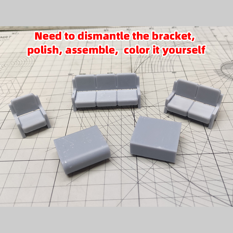 Scale Model Kit Sofa Couch Set - Coffee Tea Station recension och pris