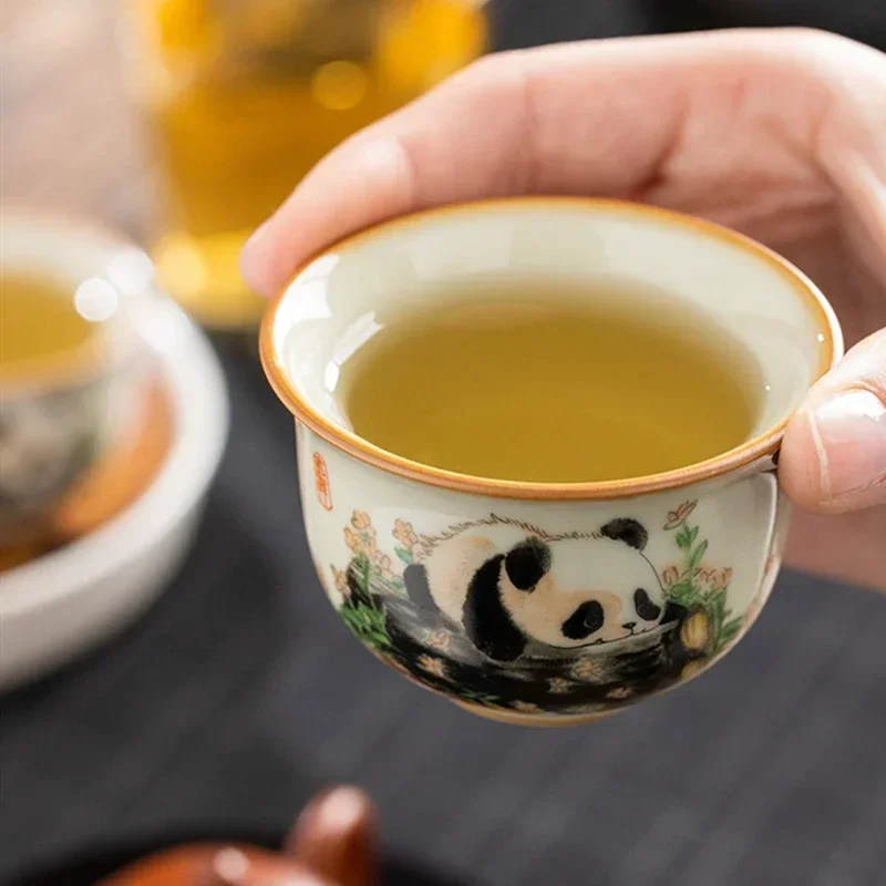 1 Pc Chinese Tradition Ru Kiln - Coffee Tea Set Up recension och pris