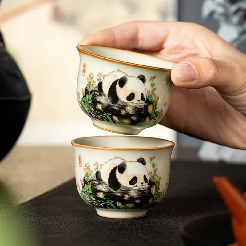 1 Pc Chinese Tradition Ru Kiln - Coffee Tea Set Up recension och pris