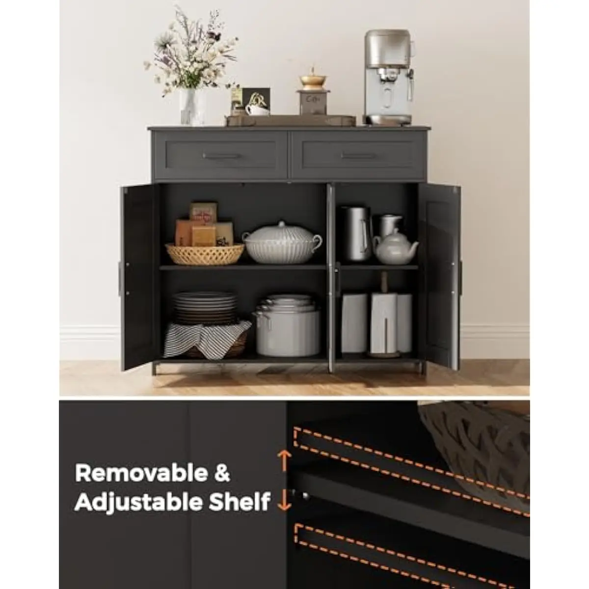 Coffee Bar Storage Cabinet wit - Coffee & Tea Collective recension och pris