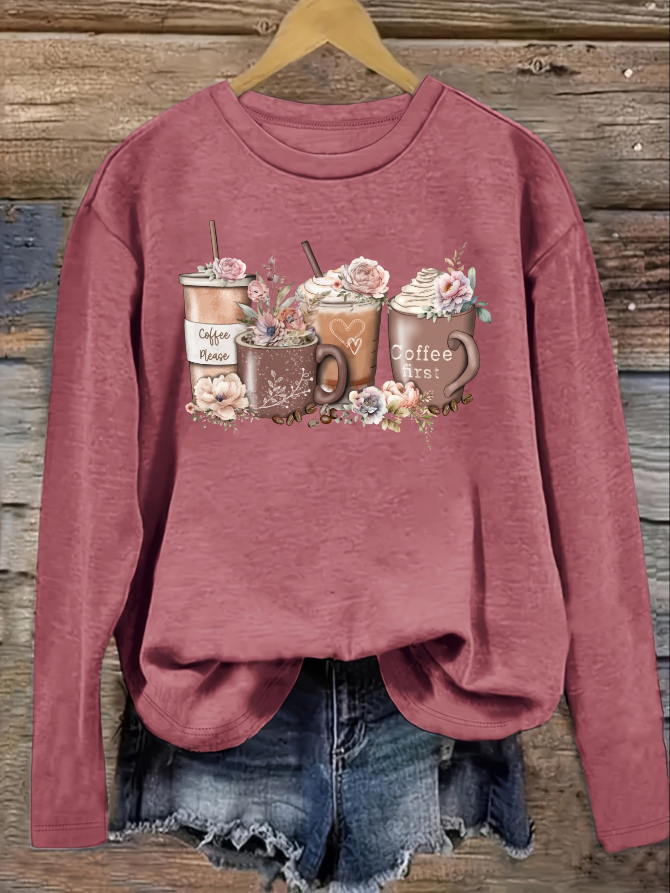 Women's Casual Long Sleeve Cre - Coffee & Tea Collective recension och pris