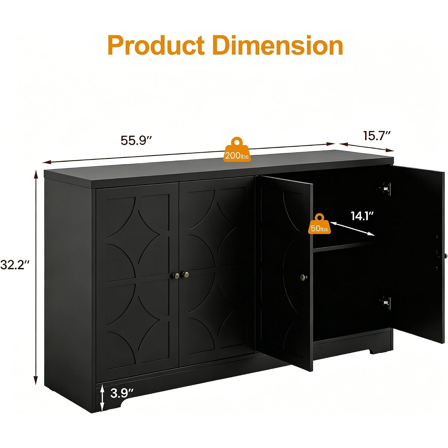 Sideboard Buffet Cabinet with  - Coffee & Tea Collective recension och pris