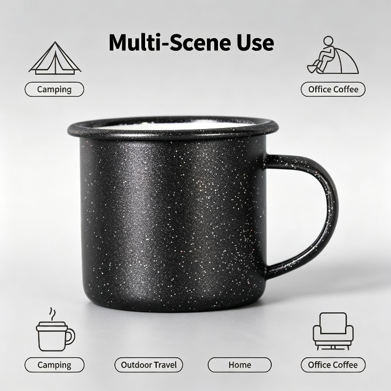 Vintage Enamel Mug with Star‑D - Coffee Tea Uses recension och pris