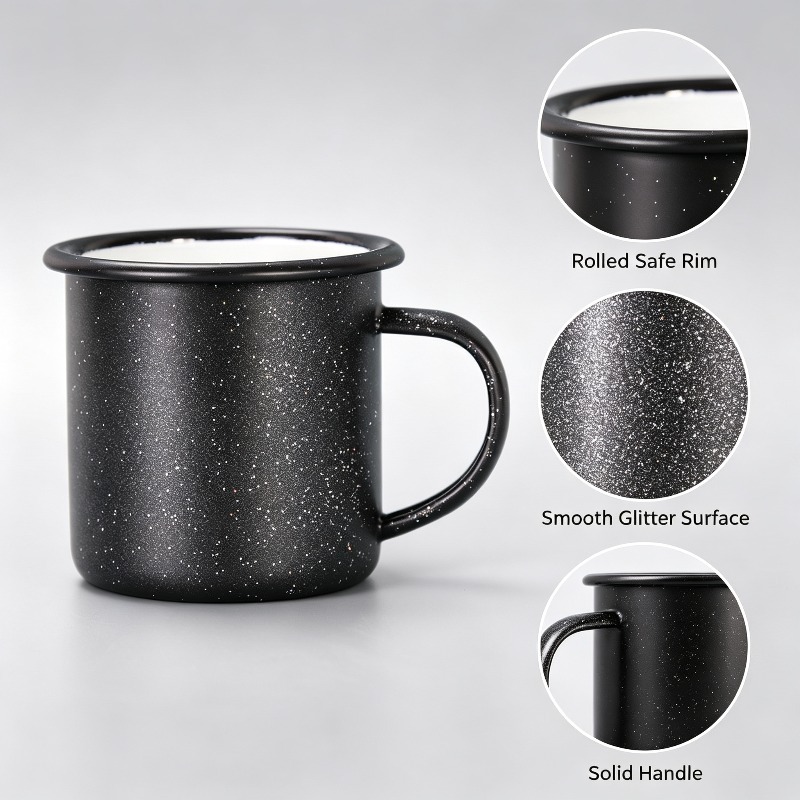 Vintage Enamel Mug with Star‑D - Coffee Tea Uses recension och pris