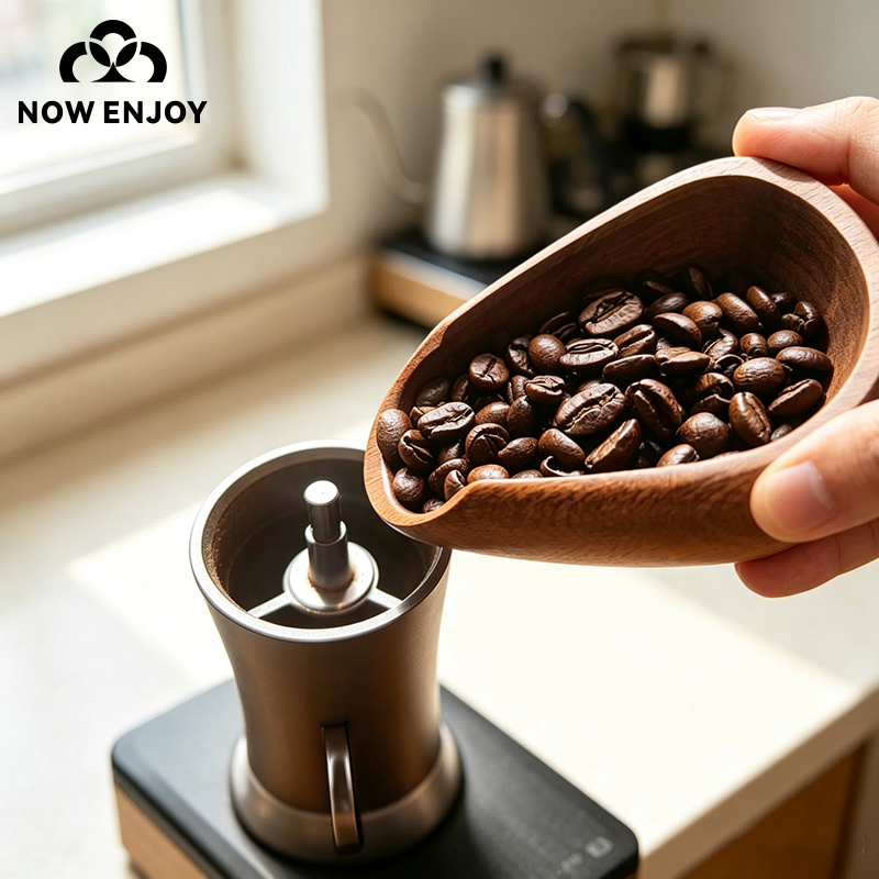NOW ENJOY 2026 Wooden Coffee B - Coffee Tea And Bean Leaf recension och pris