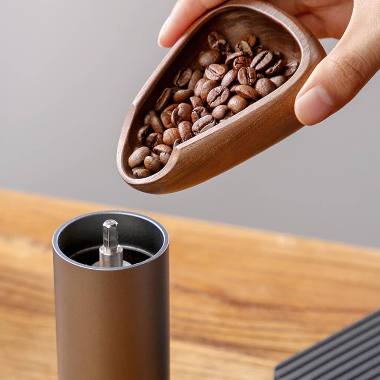 Solid Wood Coffee Dosing Tray  - Coffee Tea And Bean Leaf recension och pris