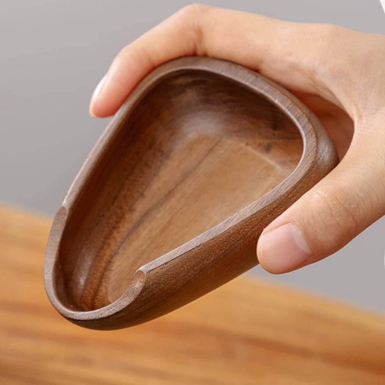 Solid Wood Coffee Dosing Tray  - Coffee Tea And Bean Leaf recension och pris