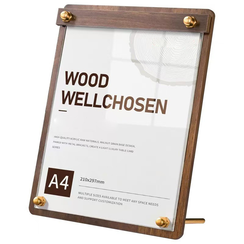 Custom A4/A5 Acrylic Wood Grai - Coffee Tea Station recension och pris