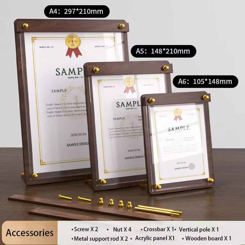 Custom A4/A5 Acrylic Wood Grai - Coffee Tea Station recension och pris