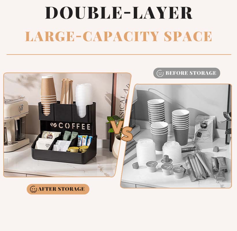 2 Tier Coffee Station Organize - Coffee Tea Station recension och pris