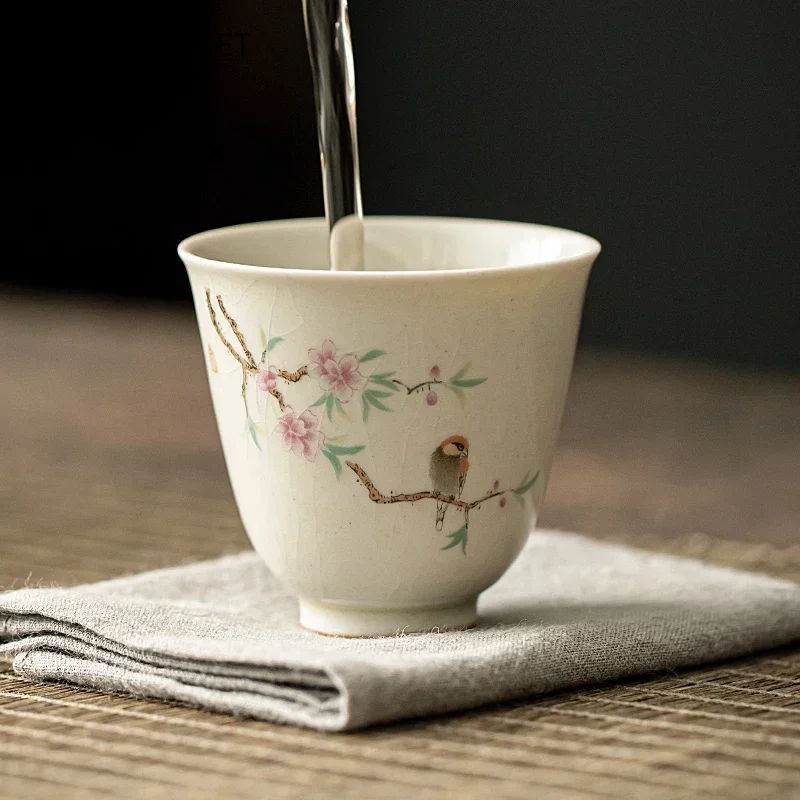 Retro Ice Crack Ceramic Teacup - Coffee Tea Set Up recension och pris