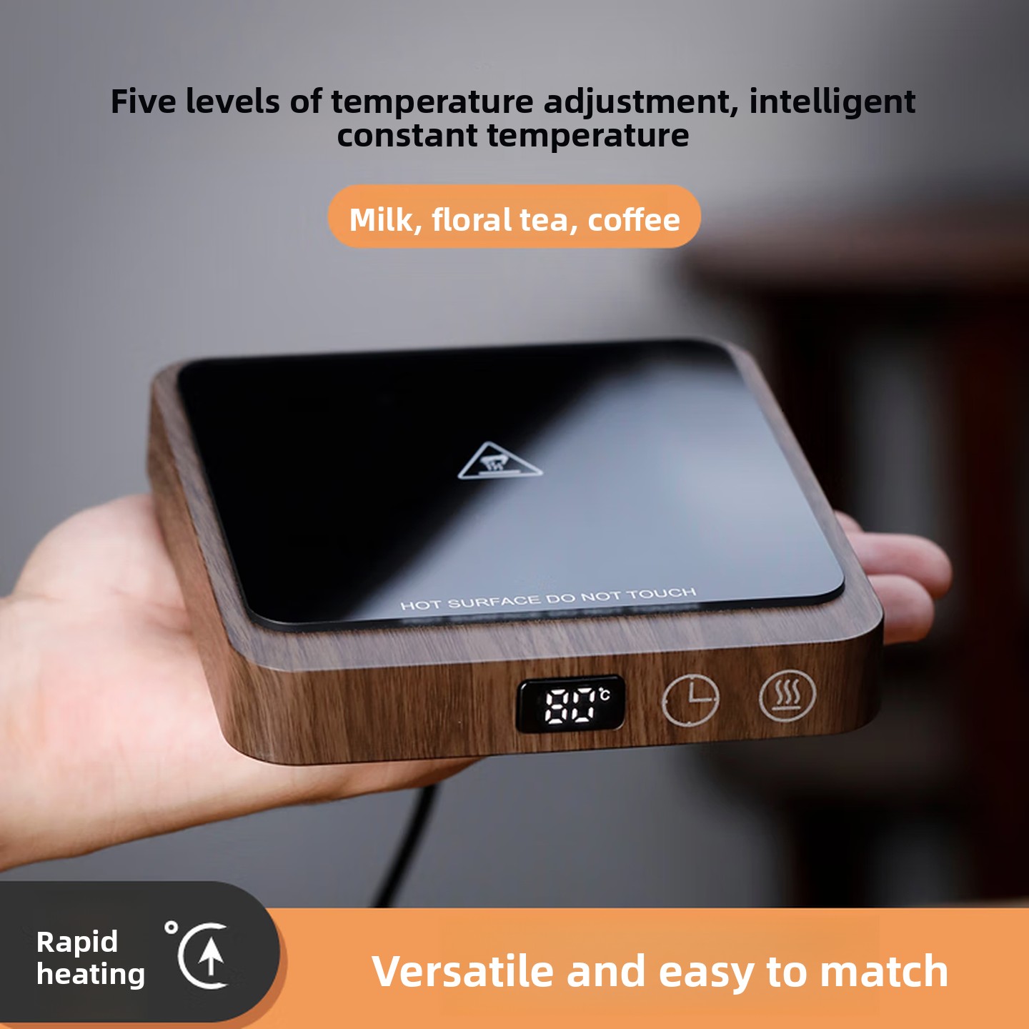 5 Level Mug Warmer Adjustable  - Coffee Tea Uses recension och pris