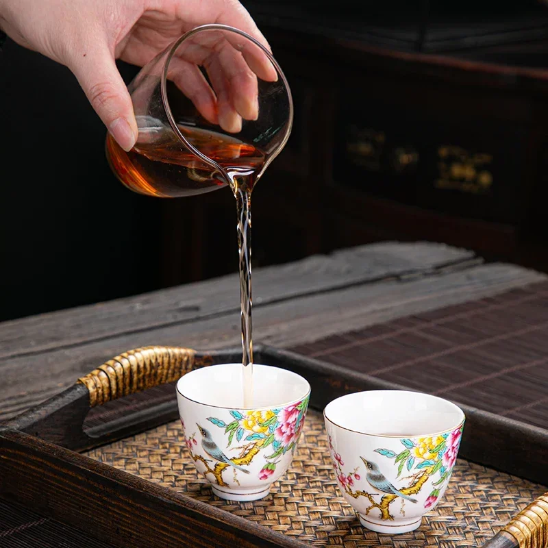 1pc Chinese Ceramic Teacup Han - Coffee Tea Set Up recension och pris