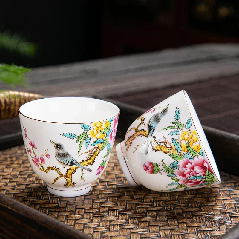 1pc Chinese Ceramic Teacup Han - Coffee Tea Set Up recension och pris