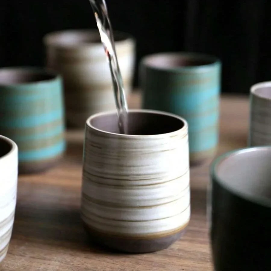 Hand-Painted Crackle Glaze Sto - Coffee Tea Uses recension och pris