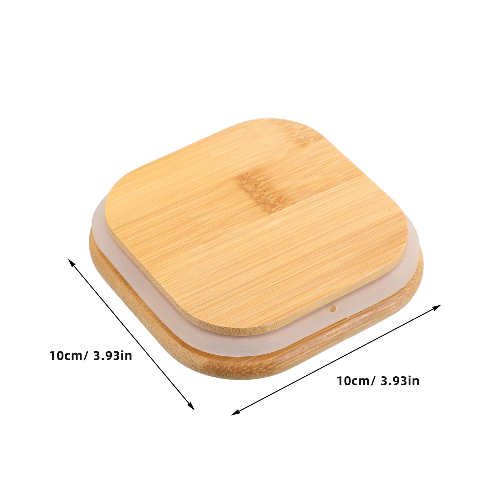 4Pcs Glass Canister Bamboo Lid - Coffee Tea And Bean Leaf recension och pris