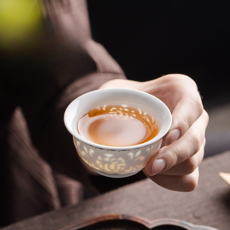 Hand Drawn Blue and White Exqu - Coffee Tea Set Up recension och pris