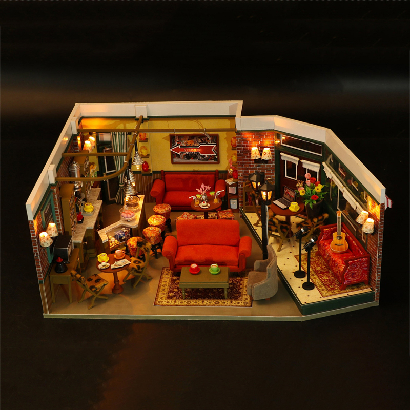 DIY Wooden Central Perk Cafe C - Coffee Tea Station recension och pris
